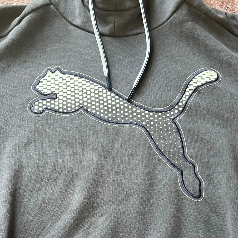 Puma Charcoal Men's Hoodie Sweater -Size Large - Picture 2 of 4